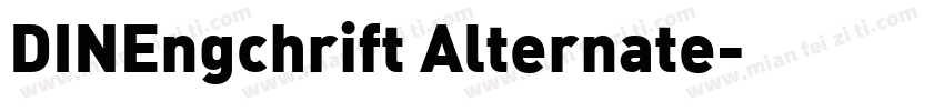 DINEngchrift Alternate字体转换